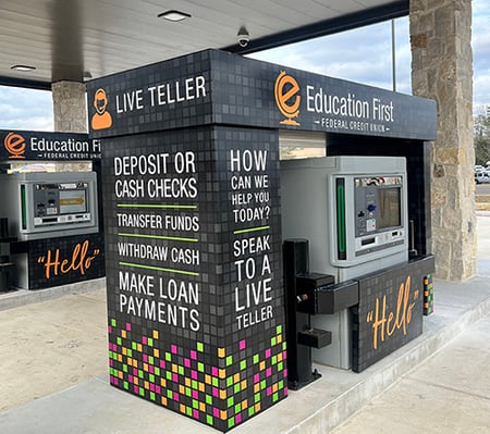 drive-up interactive teller machines at Education First FCU Lumberton, TX branch